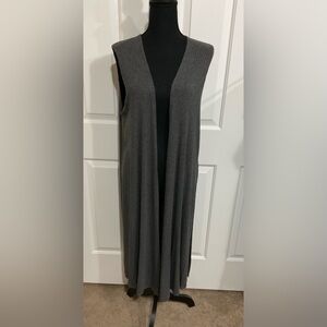 LuLaRoe M Gray Ribbed Joy Duster